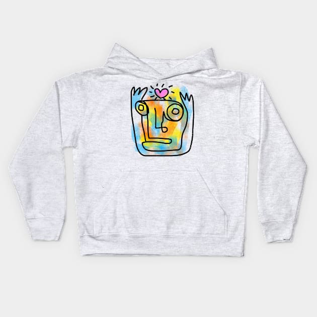 EMPTY MIND / FULL HEART Kids Hoodie by Angel Rivas